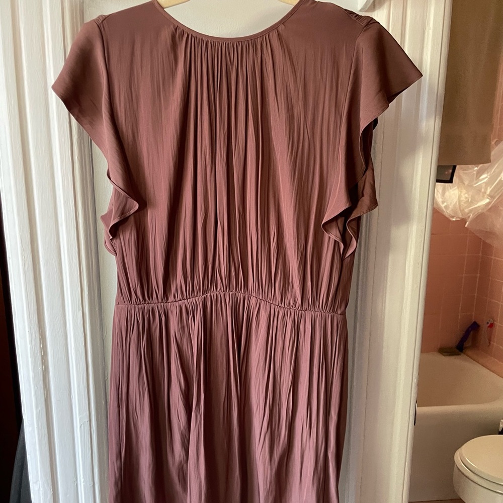 Wilfred Asymmetrical Dress with open back - Dusty Rose
